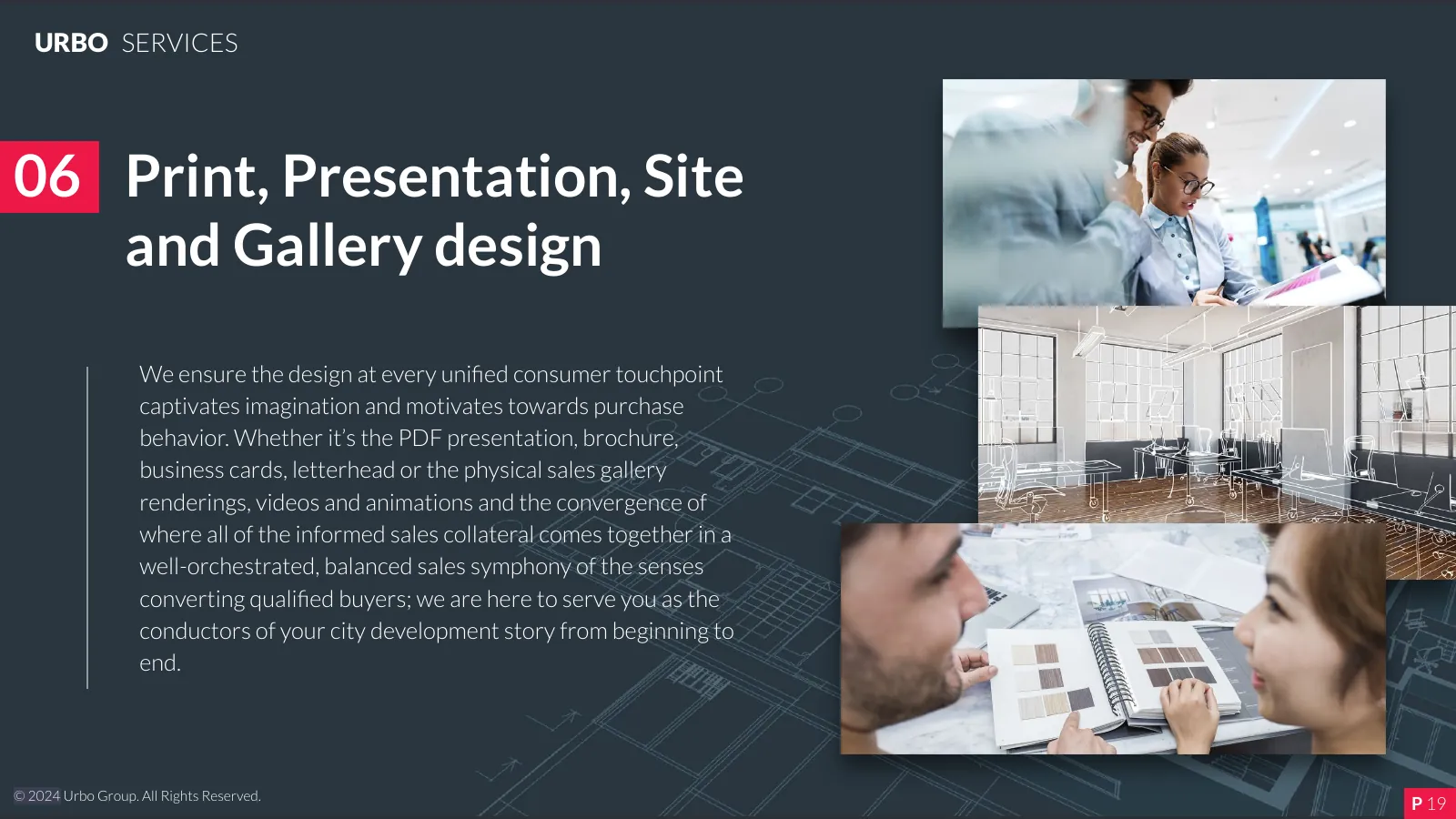 06 Print, presentation, site and gallery design